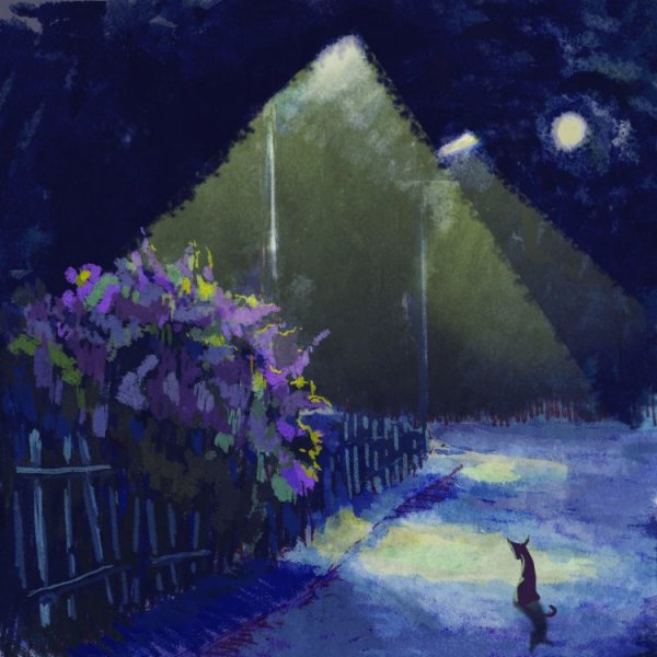 Ночное небо живопись