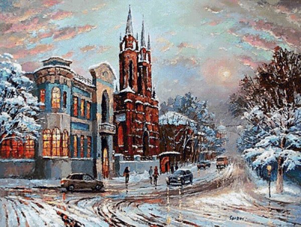 Эдуард Кортес зимний Париж