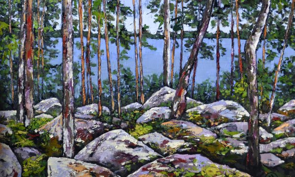 Карельские пейзажи маслом