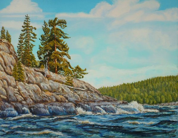 Ладожское озеро картина