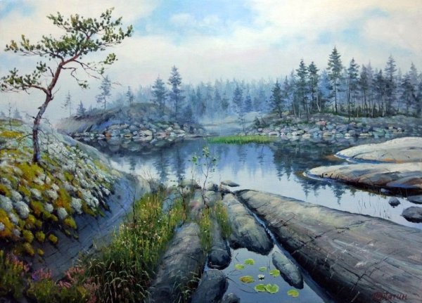 Южный пейзаж Олега Пятина