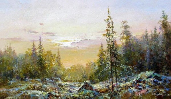 Юрий Обуховский картины Карельские пейзажи