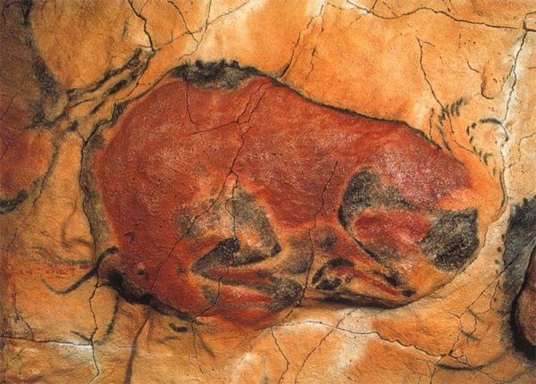 ЗУБР Пещерная живопись палеолит пещера Альтамира Испания