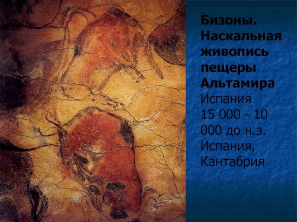 Палеолит живопись пещеры Альтамира