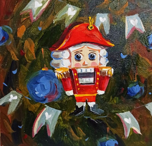 Щелкунчик акварель