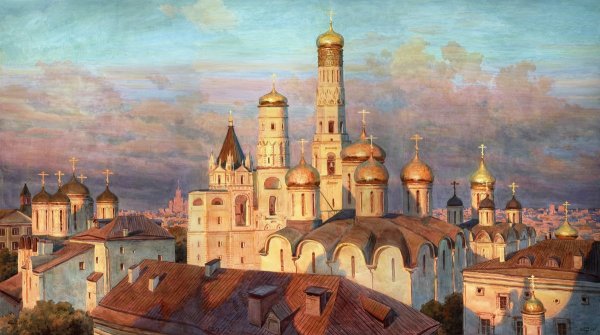 Сергей Андрияки акварель Церковь