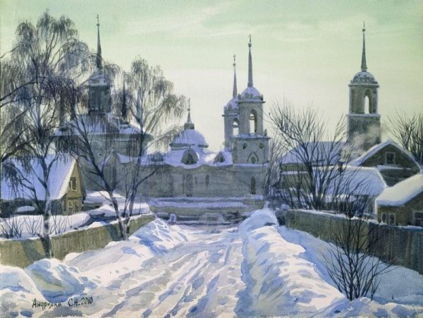 Художник Сергей Андрияка акварель