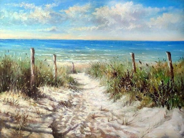 Художник Ганзен Балтийское море