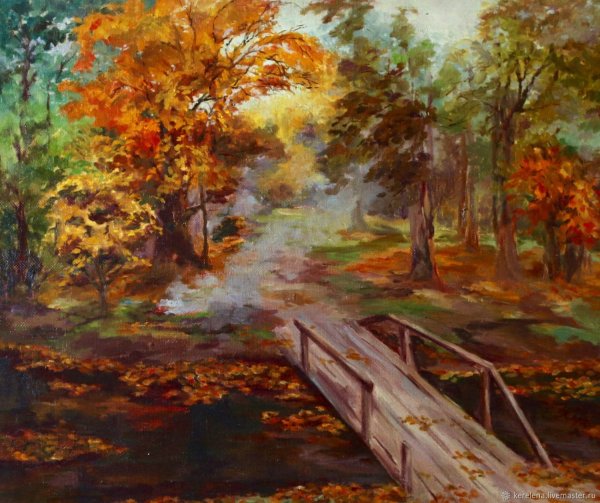 Осенний пейзаж маслом
