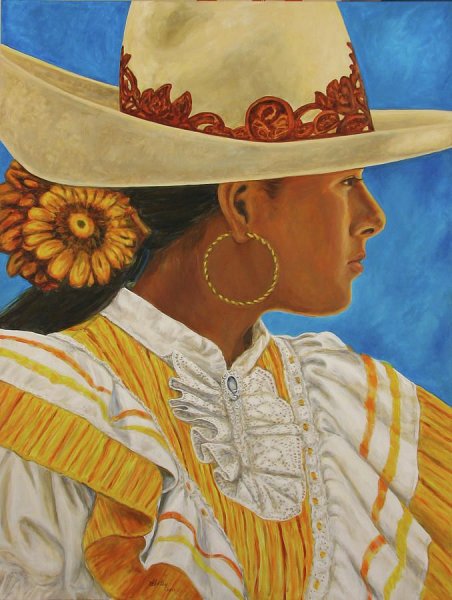 Мексиканская богиня Сикомеайя со шляпами