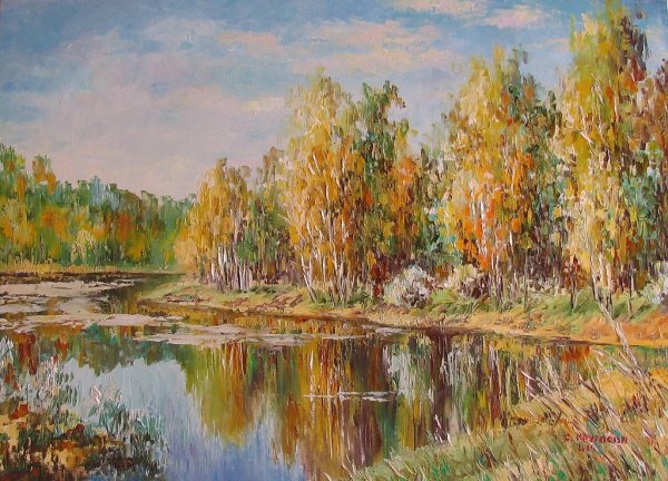 Жуковский Лесное озеро Золотая осень