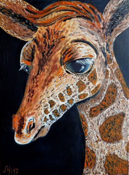 Жирафик картина