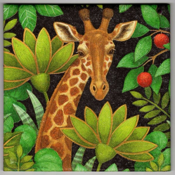 Изображение жирафа картины