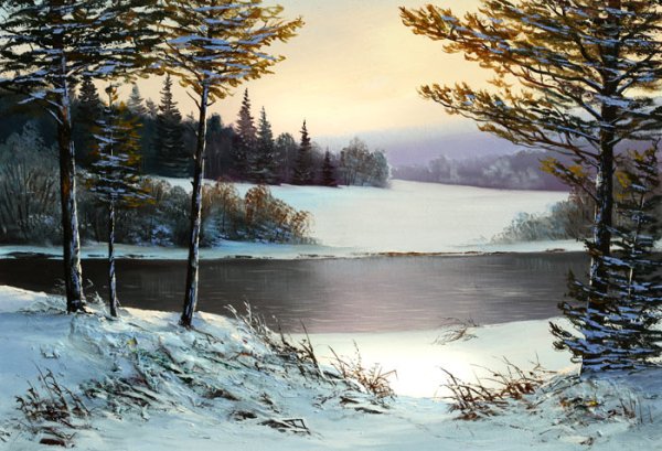 Художник пейзажист белых Алексей