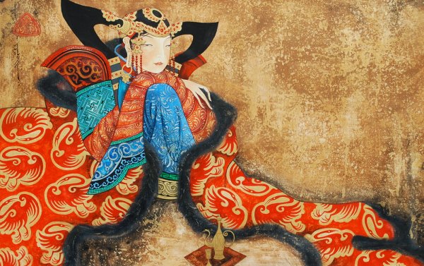 Монгольский художник Zayasaikhan Sambuu