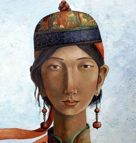 Монгольский художник самбу Заясаихан