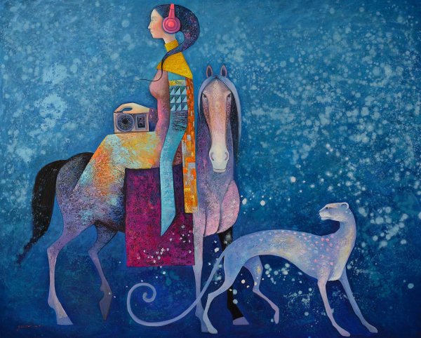 Художник Заясайхан Самбуу