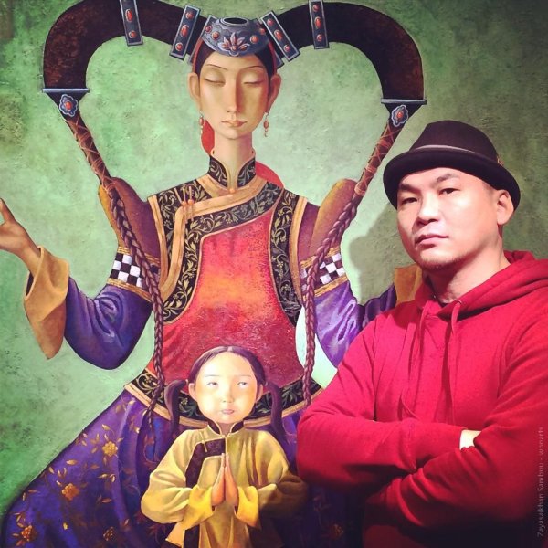 Монгольский художник Отгоо Бадам