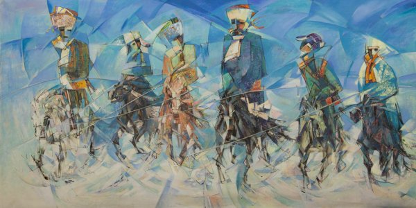 Монгольский художник Отгоо Бадам