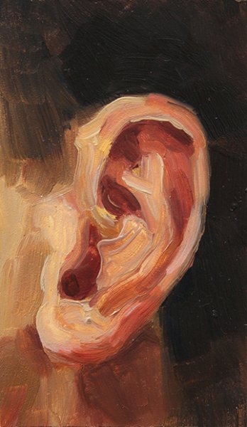 Ухо маслом живопись