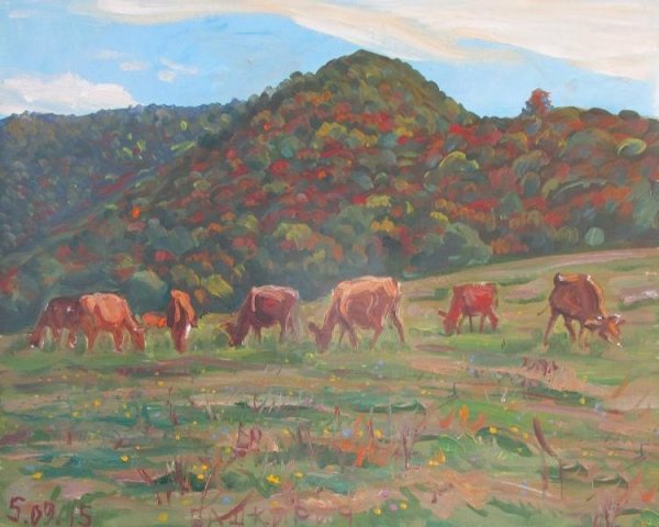 Горы Башкирии в живописи