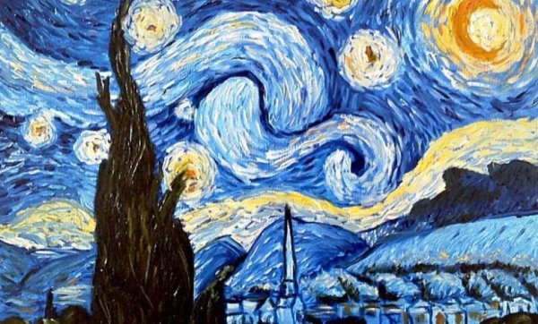 Звездное небо акварель