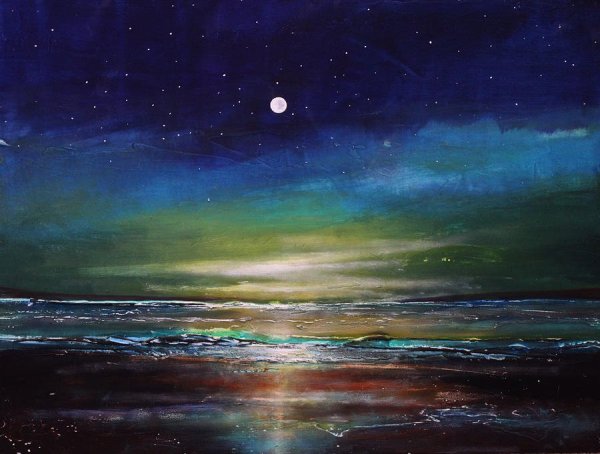 Ночное небо живопись