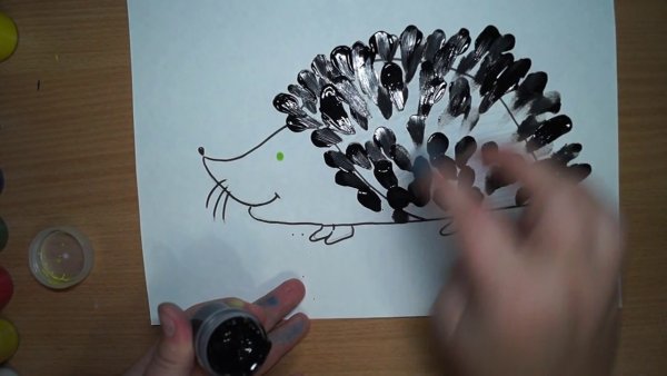 Рисование пальцами техника