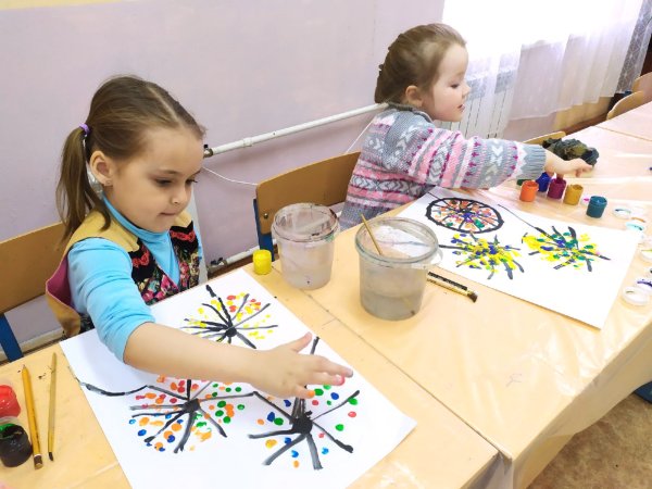 Нетрадиционное рисование пальчиками