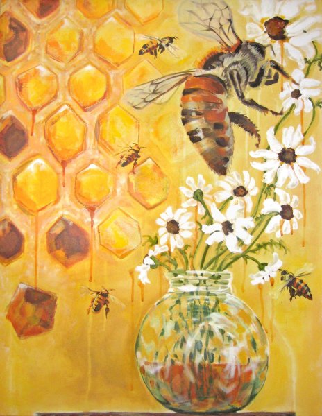 Пчела на картинах художников