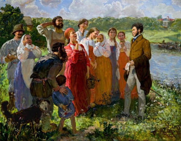 Помещик и крепостные