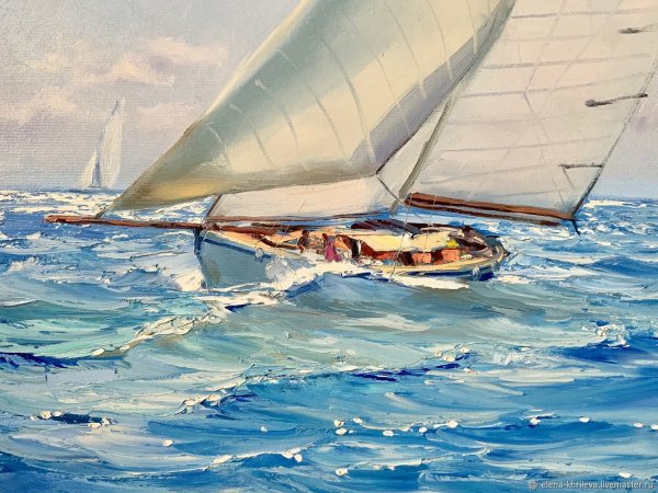 Яхты живопись маслом