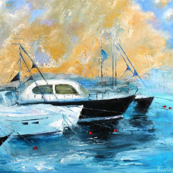 Яхта картина