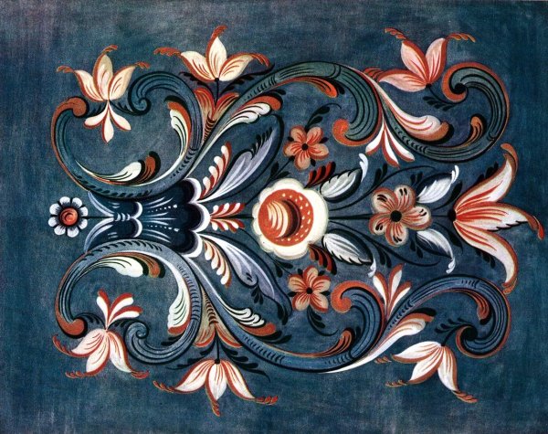 Росемалинг Норвежская живопись