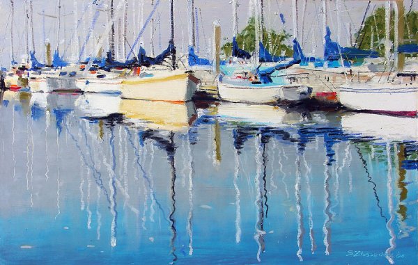 Яхты живопись маслом