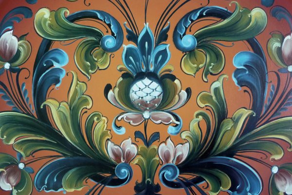 Росемалинг Норвежская Цветочная живопись