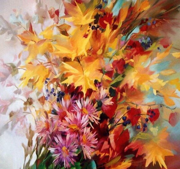 Татьяна Сипович художник букет осенний