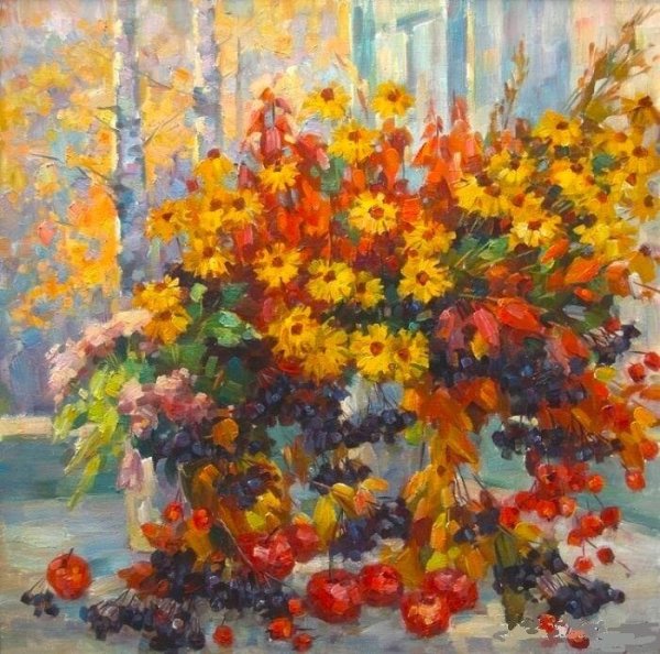 Леонид Афремов цветы