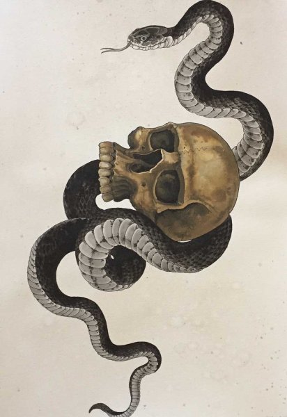 Картины известные со змеей