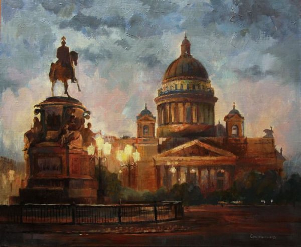 Картина Питер Исаакиевский собор