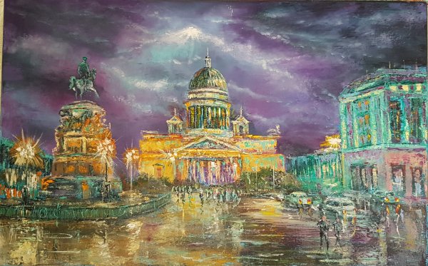 Исаакиевский собор картины художников Питера