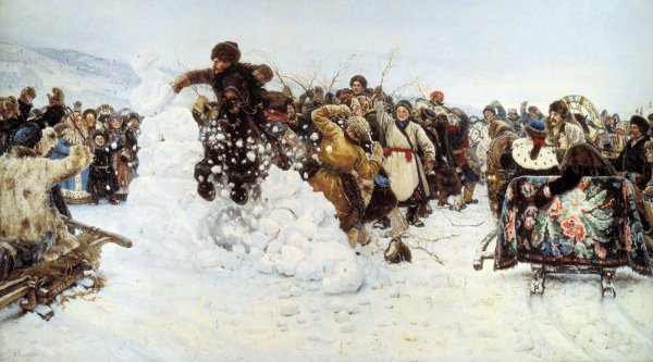 Василий Иванович Суриков. «Взятие снежного городка», 1891