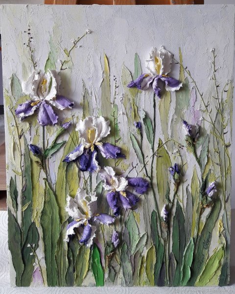 Ирис скульптурная живопись