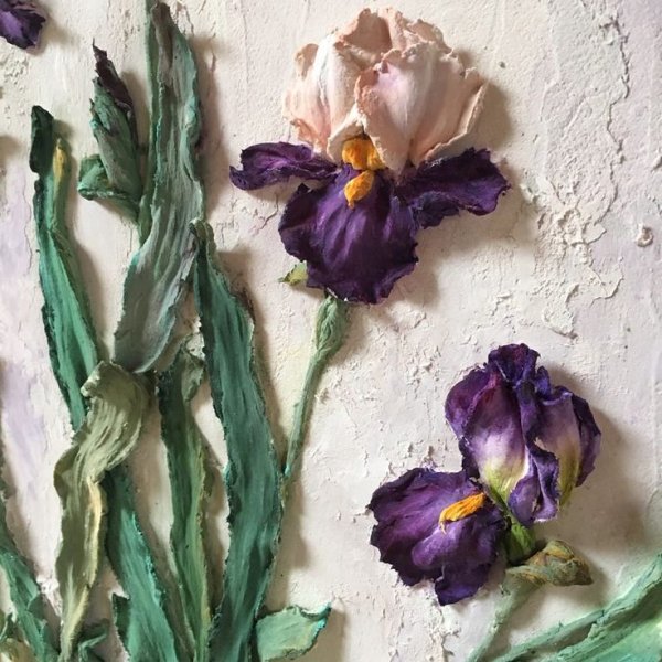 Ирис скульптурная живопись