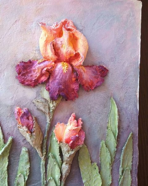 Ирис скульптурная живопись