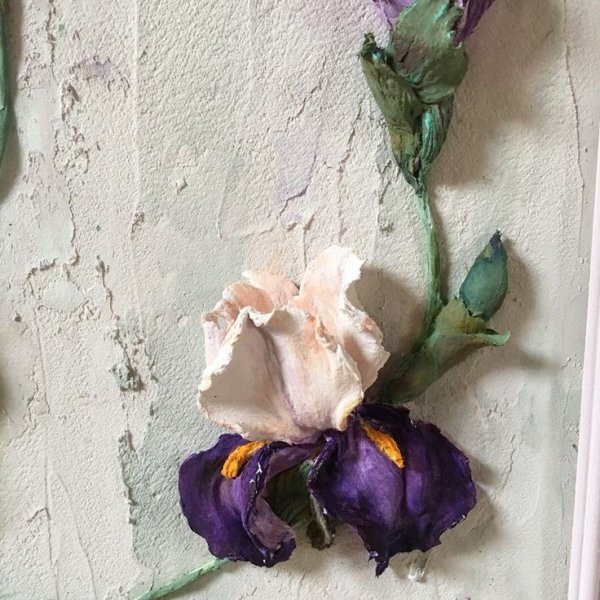 Соловьева Ольга ирисы скульптурная живопись