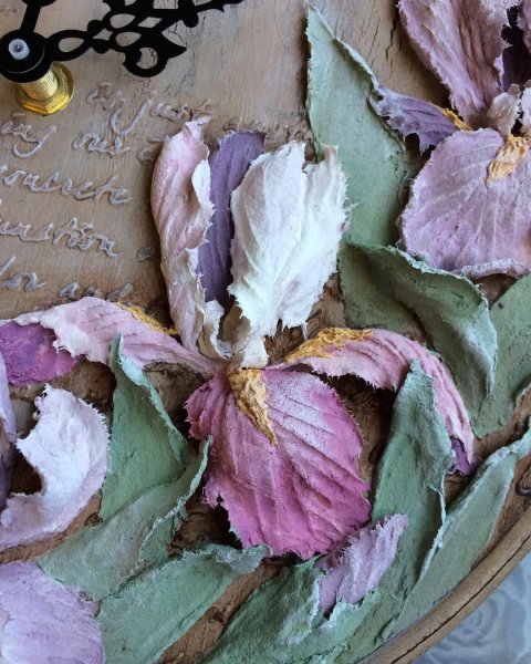 Скульптурная живопись ирисы Ермилова