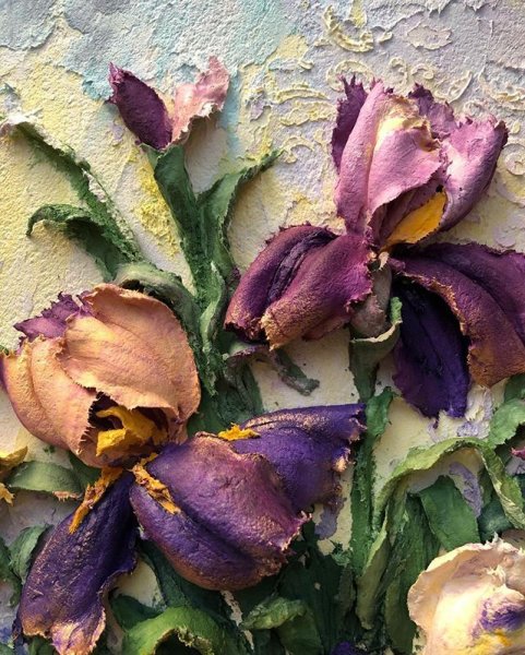 Ирис скульптурная живопись