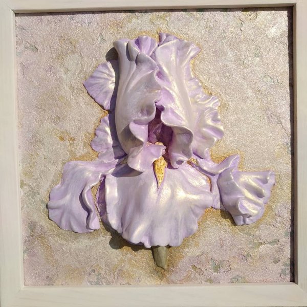 Скульптурная живопись ирисы Ермилова