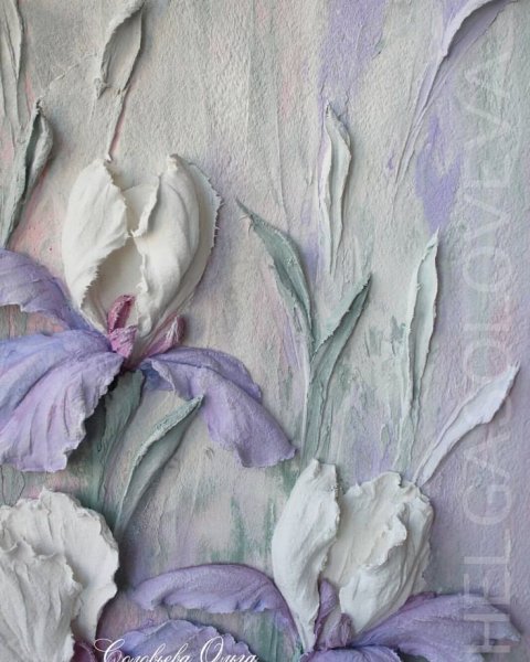 Ирис скульптурная живопись